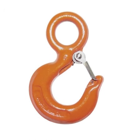 Cm High Capacity Rigging Hook With Latch, 11 Ton Load, Eye Attachment M6511A